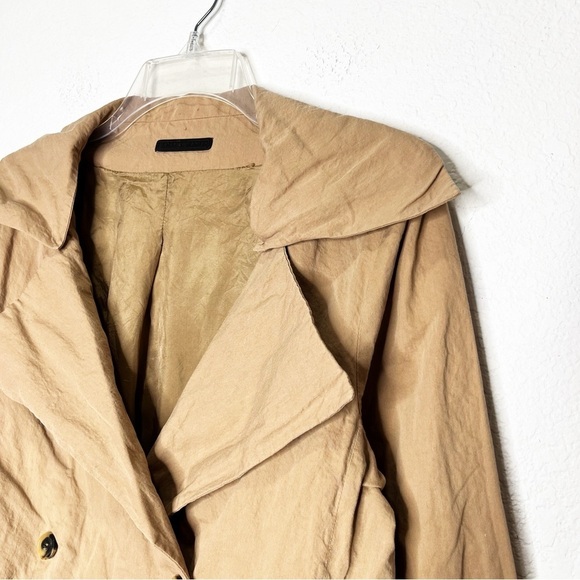 Peter O. Mahler Cotton Steel Trench Single Breast Jacket Quiet Luxury Old Money - Picture 2 of 14